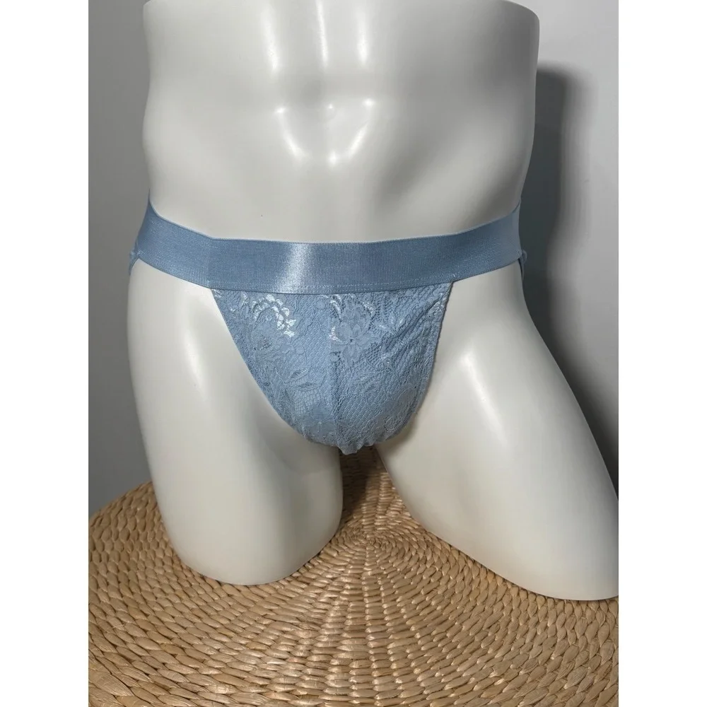 Cosabella Never Say Never Men's Sports Brief‎ Aasmani Blue Lace Underwear L